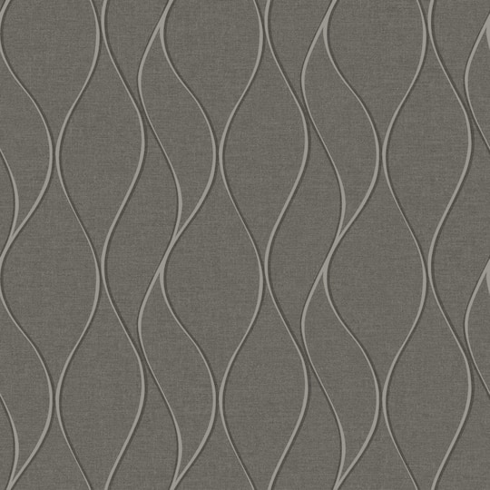 RoomMates Wave Ogee Peel & Stick Wallpaper in Gray/Silver | 20.5" x 16.5ft | Michaels®